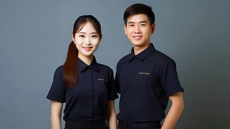 多人酒店服务人员群像摄影 捕捉专业与服务的美学